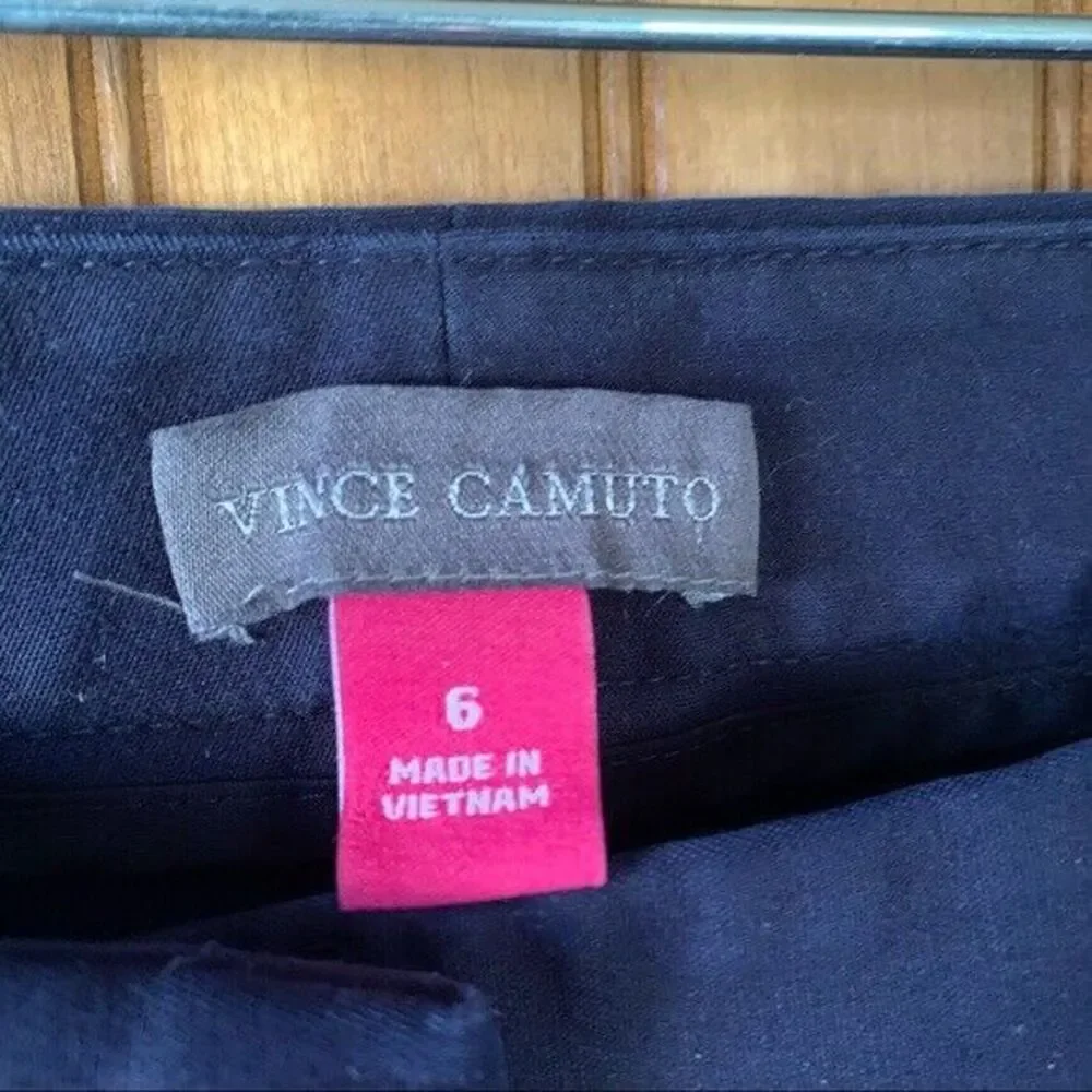 Vince Camuto Ladies Cropped Slim Ankle Navy Blue Dress Pants Women Sz 6